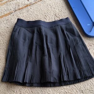 Extra high waisted stretch tech micro pleated skort